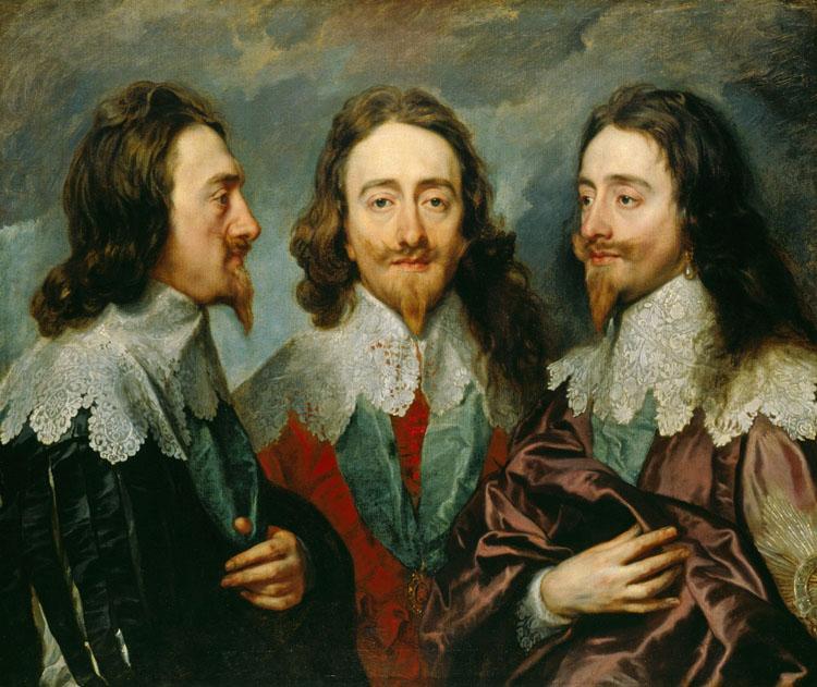 Anthony Van Dyck Charles I in Three Positions (mk25) France oil painting art